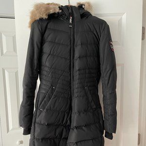 Women's Pajar Brooklyn Parka Small Real Fox Fur